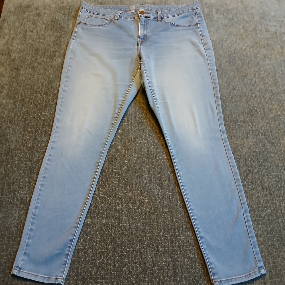 Mossimo Premium Denim Legging Light Wash Skinny Jeans Size 14 Light Blue